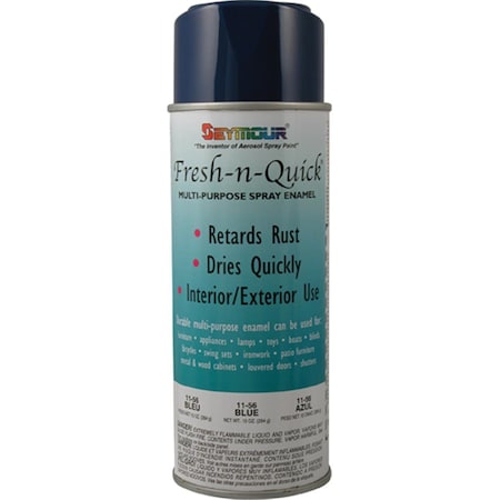 Seymour Of Sycamore 16 oz Fresh-N-Quick VOC Compliant Spray Paint, Gloss Blue, 6PK 20760